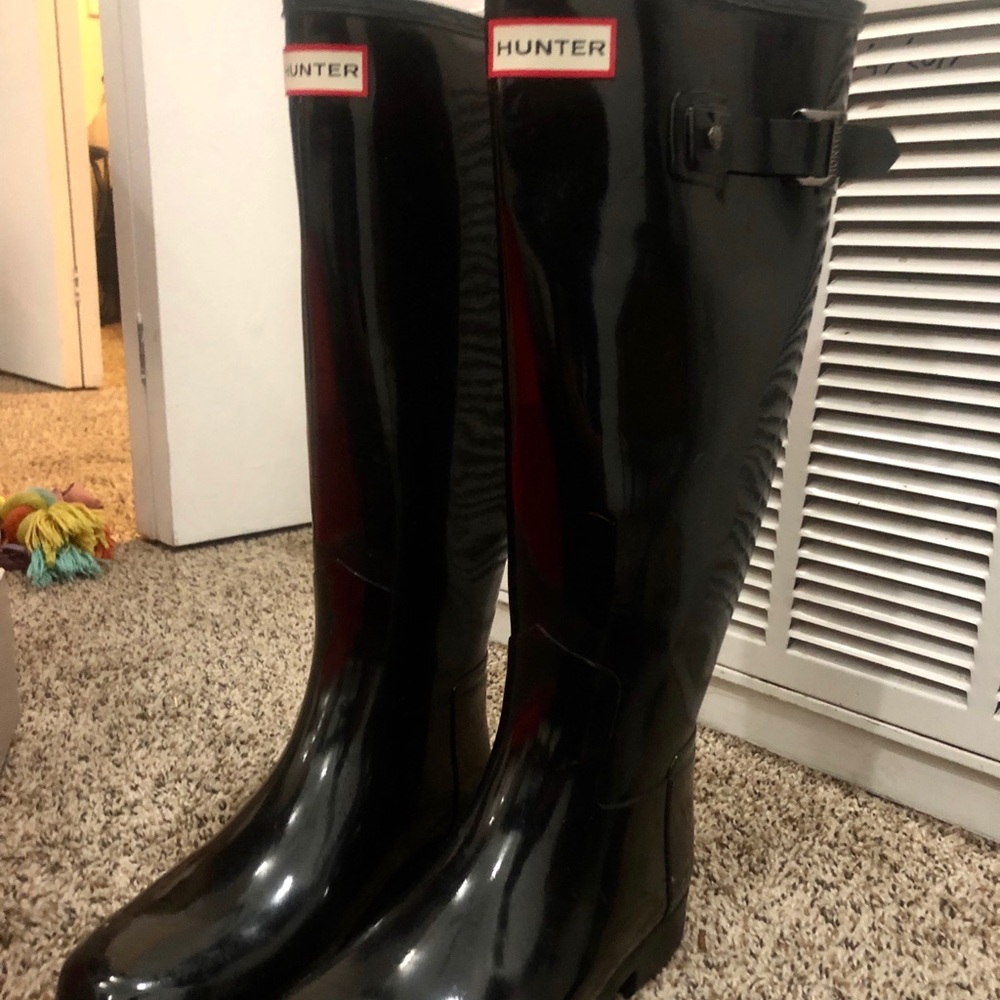 Hunter boots, worn once!